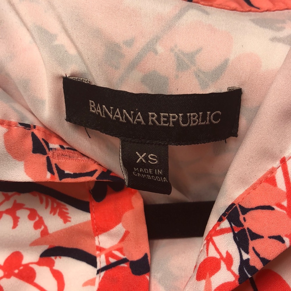 Banana Republic Dress Size XS FLoral - Picture 3 of 4